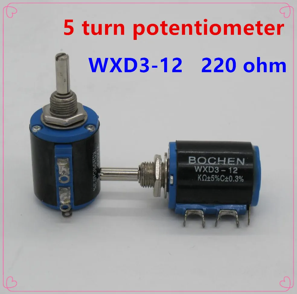 20 шт. WXD3 12 2 Вт 200 Ом 2W 5 кольцевой многокруговой прецизионный потенциометр с