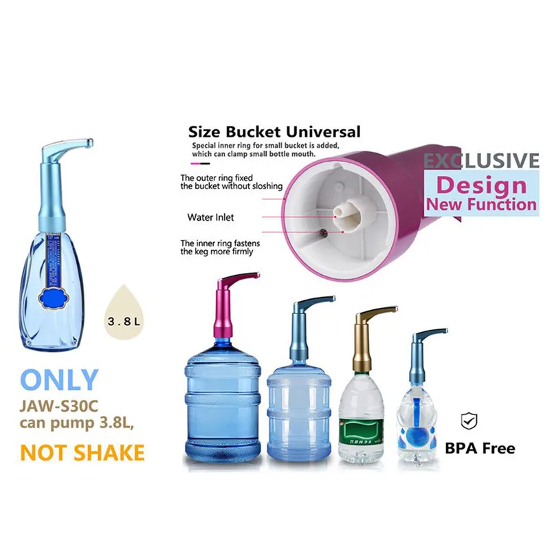 Drinking Water Pump Mineral Water Electric Water Suction Machine Automatic Pumping Device Hand Press Water Pumps #2m03 (5)