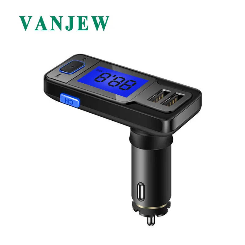 Vanjew BT719U fm передатчик Bluetooth FM модулятор 2 usb порта зарядное устройство Handsfree Вызов