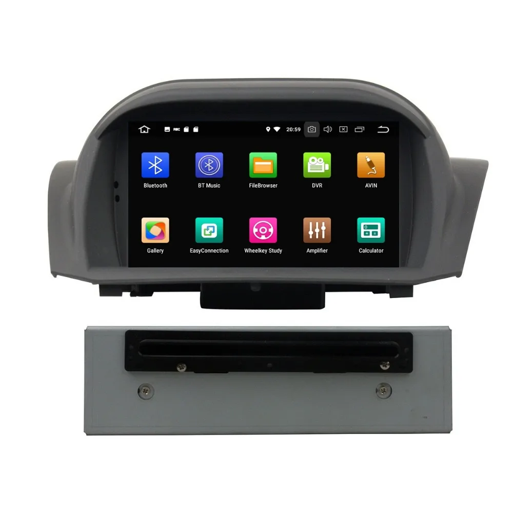 Discount Android 8.0 Octa Core 7" Car Multimedia DVD GPS Head Unit for Ford Fiesta 2011-2016 4GB RAM Radio Bluetooth WIFI USB Mirror-link 1