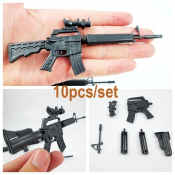 

10pcs/1set New Mini Children DIY Toy Submachine Gun Puzzle Model Toy for Children's Birthday Present