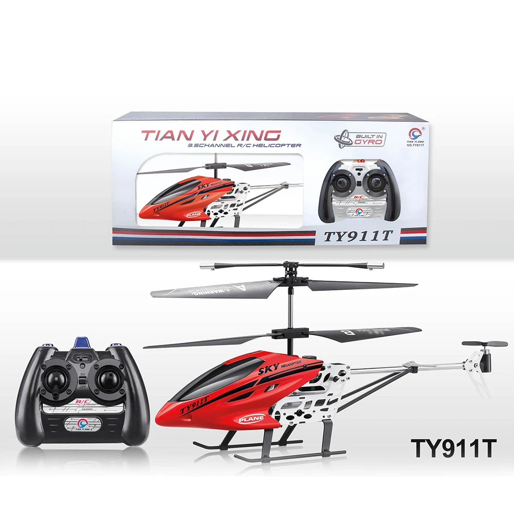 Flytec TY911T 3.5CH Metal RC Helicopter Model with Gyroscope Mini Drone Remote Control RC Drone Aircraft Kids RC Toy Gifts (21)