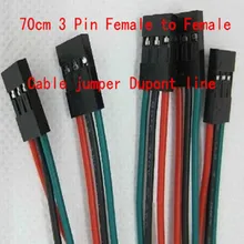 SXINDA 100 комплектов 70 см 3 Pin 3 Pin Женский Перемычка провод Dupont кабель