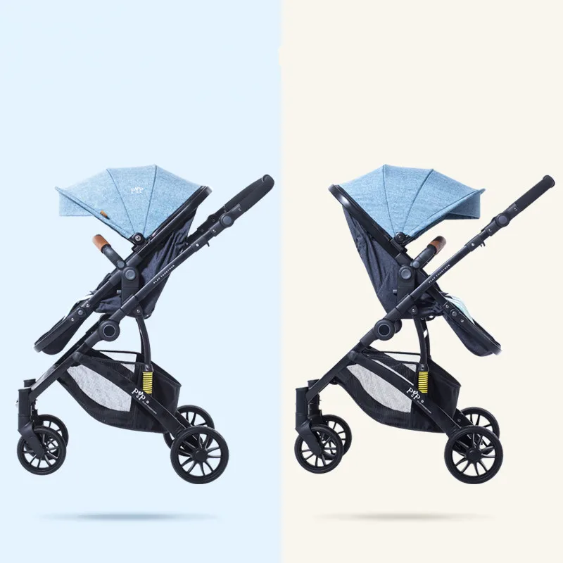 

2019 New Multifunctional Portable High Landscape Baby Stroller 2 in 1 Folding Baby Carriage for Newborn European Pram Kinderwage