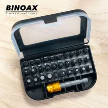 BINOAX, 31 шт., набор креплений для безопасности, квадратная отвертка, Набор бит, набор винтовых бит, электроинструменты, наборы