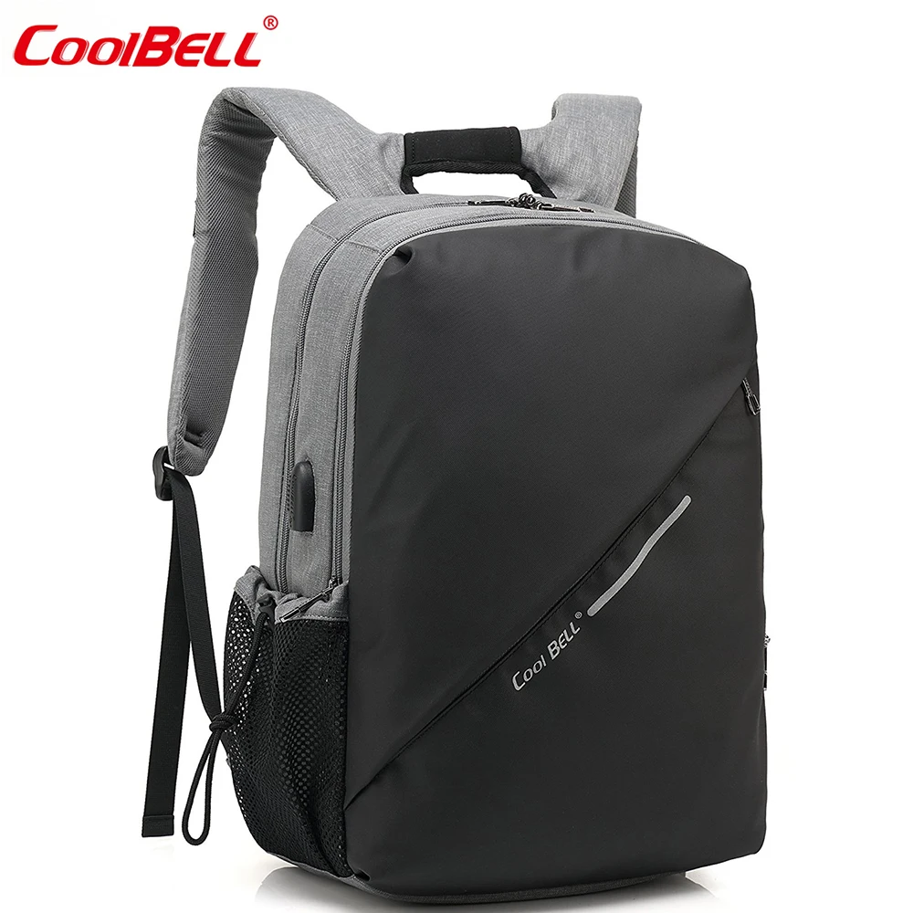 

CoolBeLL Multi-functional Laptop Backpack with USB Port Men Women Mochila Waterproof Notebook Travel Bag For 15.6 Inch Laptop