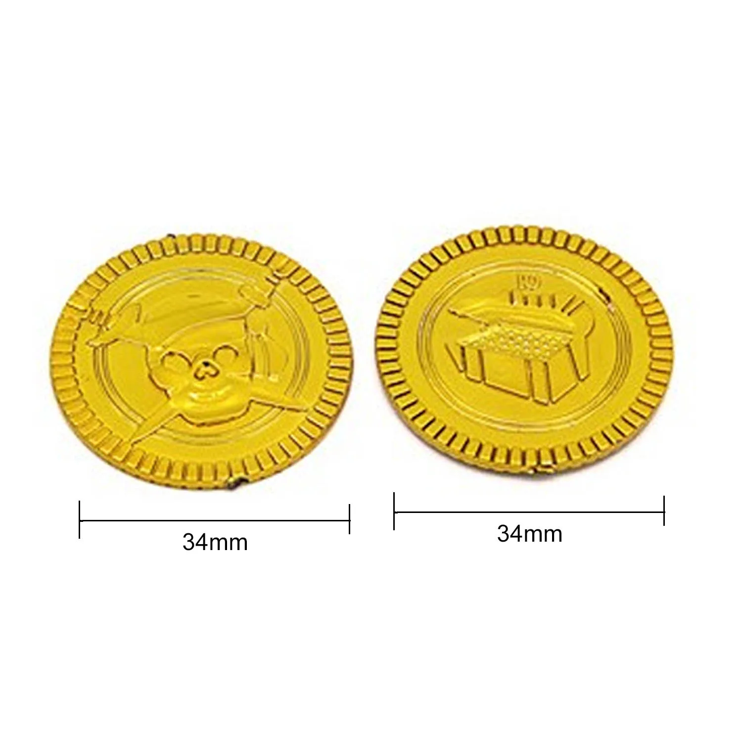 100 шт пластиковые игровые золотые монеты игрушки для детей детские игры Хэллоуин St вечерние принадлежности