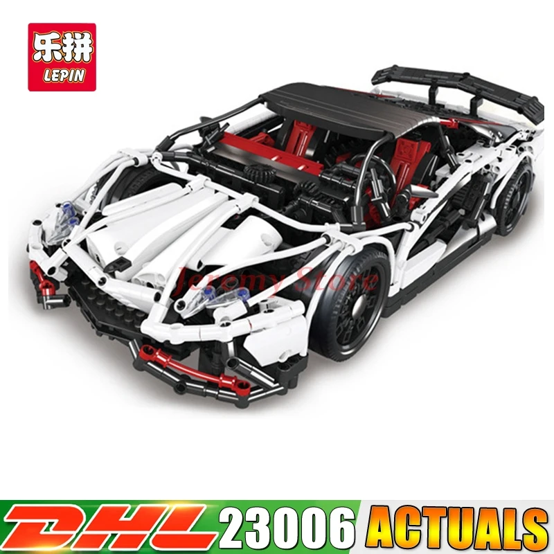 

2018 DHL 23006 2838pcs Technic Hatchback Type R Sportscar Racing Car Building Block Brick Toys for children Christmas gift