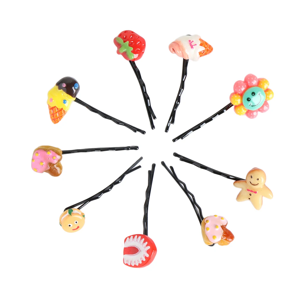 5Pcs/Set Direct Selling Hot Sale Kawaii Hairpins Candy Color Various