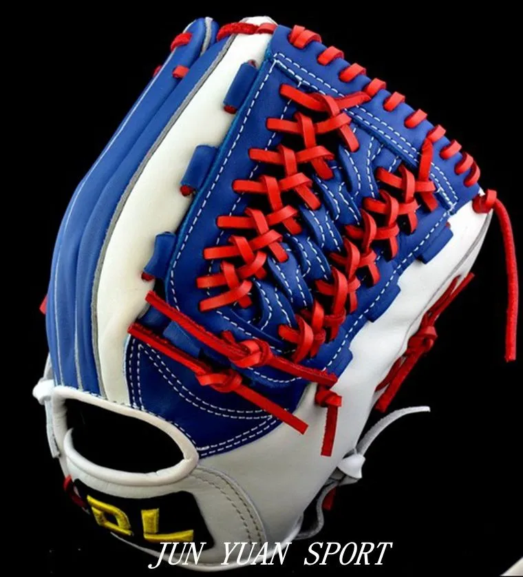 High quality Professional Weave cowhide leather baseball gloves tongue