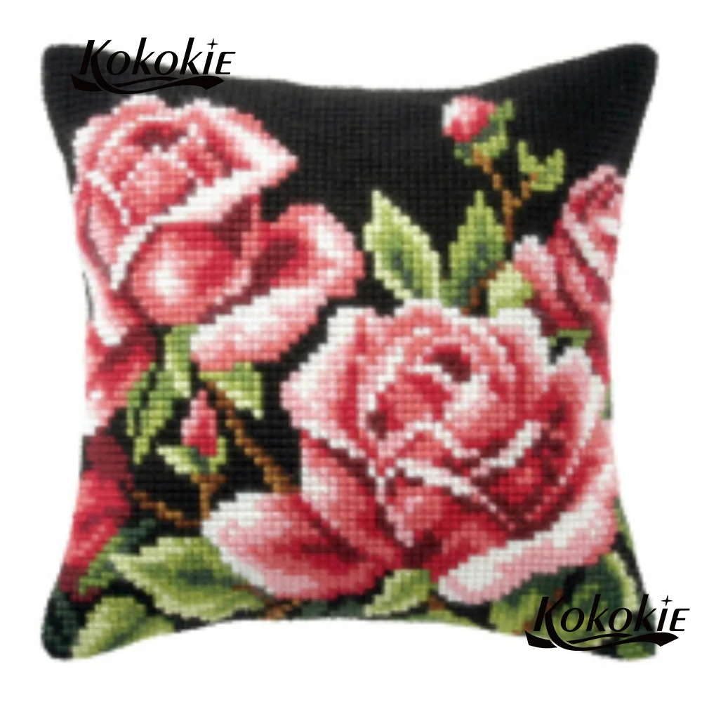Diy Decorative Throw Pillow Case Cross Stitch Pillow Kits Embroider