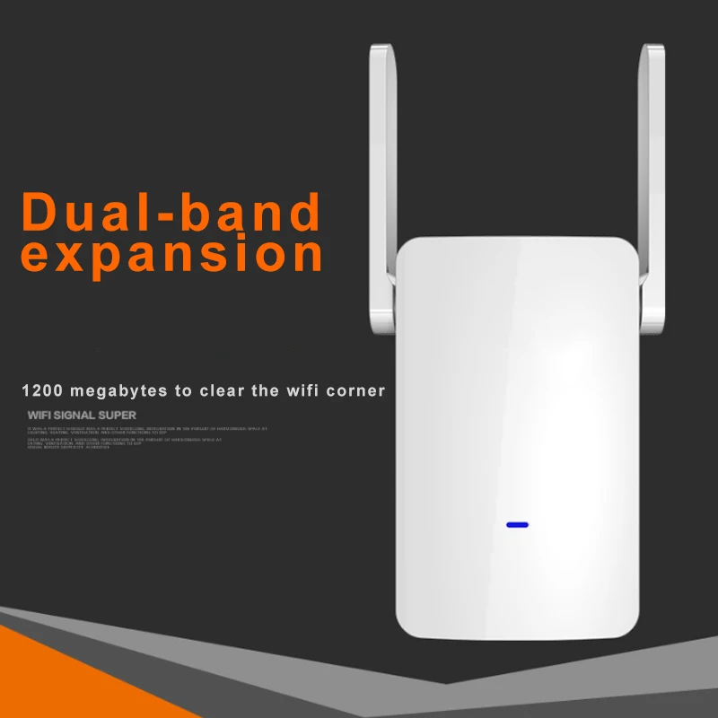 

1200M Wireless Repeater 5.8G High Power Dual Band WiFi Signal Range Amplifier Router WIF66