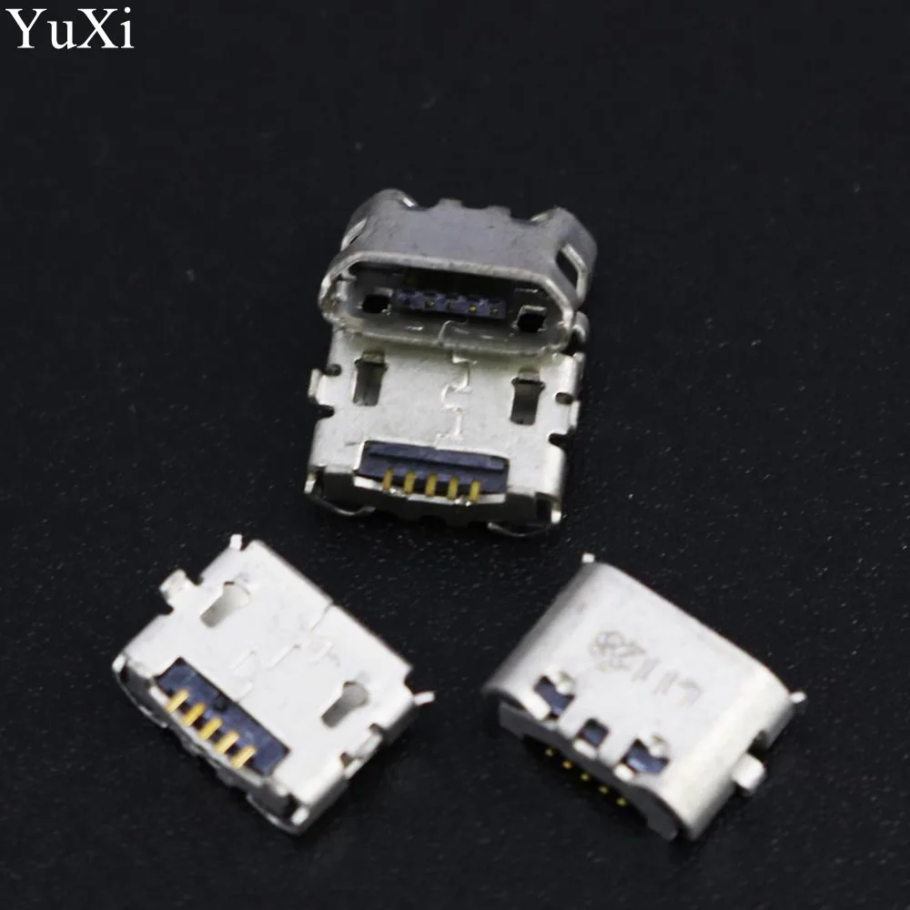 

YuXi 10pcs Micro USB Jack Connector Female 5 pin Charging Socket For Mobile phone MP3 MP4 PDA