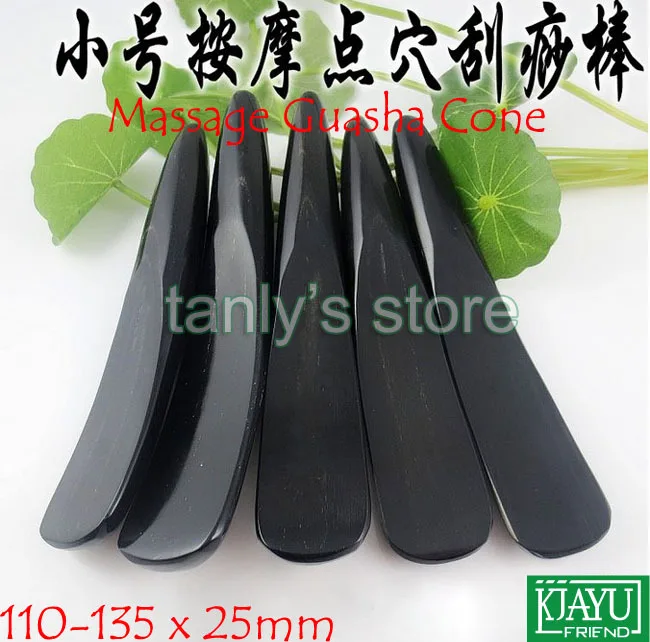 

Good quality! beauty face massage dian xue guasha cone Scrapping plate 100% Buffalo Horn 4pcs/lot
