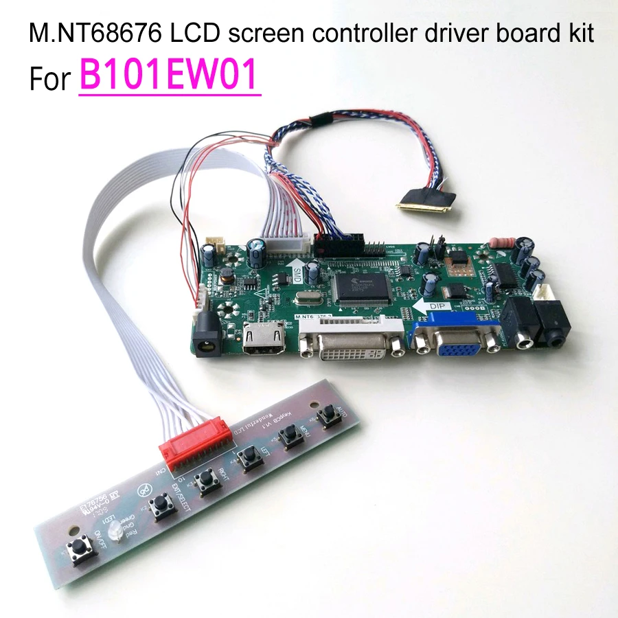 M. NT68676 дисплей контроллер драйвер материнской платы набор "сделай сам" для B101EW01 10,1 "1280*720 W светодиодный LVDS 40 контактный ноутбук светодиодный