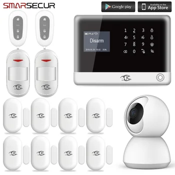 Smarsecur home security alarm Wired Wireless GSM Home Burglar Alarm Systems