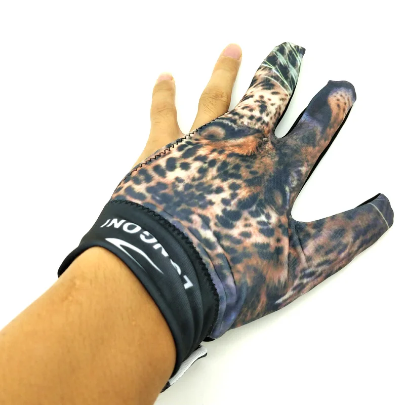 Высокое качество левая/правая рука бильярдные перчатки с леопардовым принтом профессиональные бильярдные перчатки аксессуары