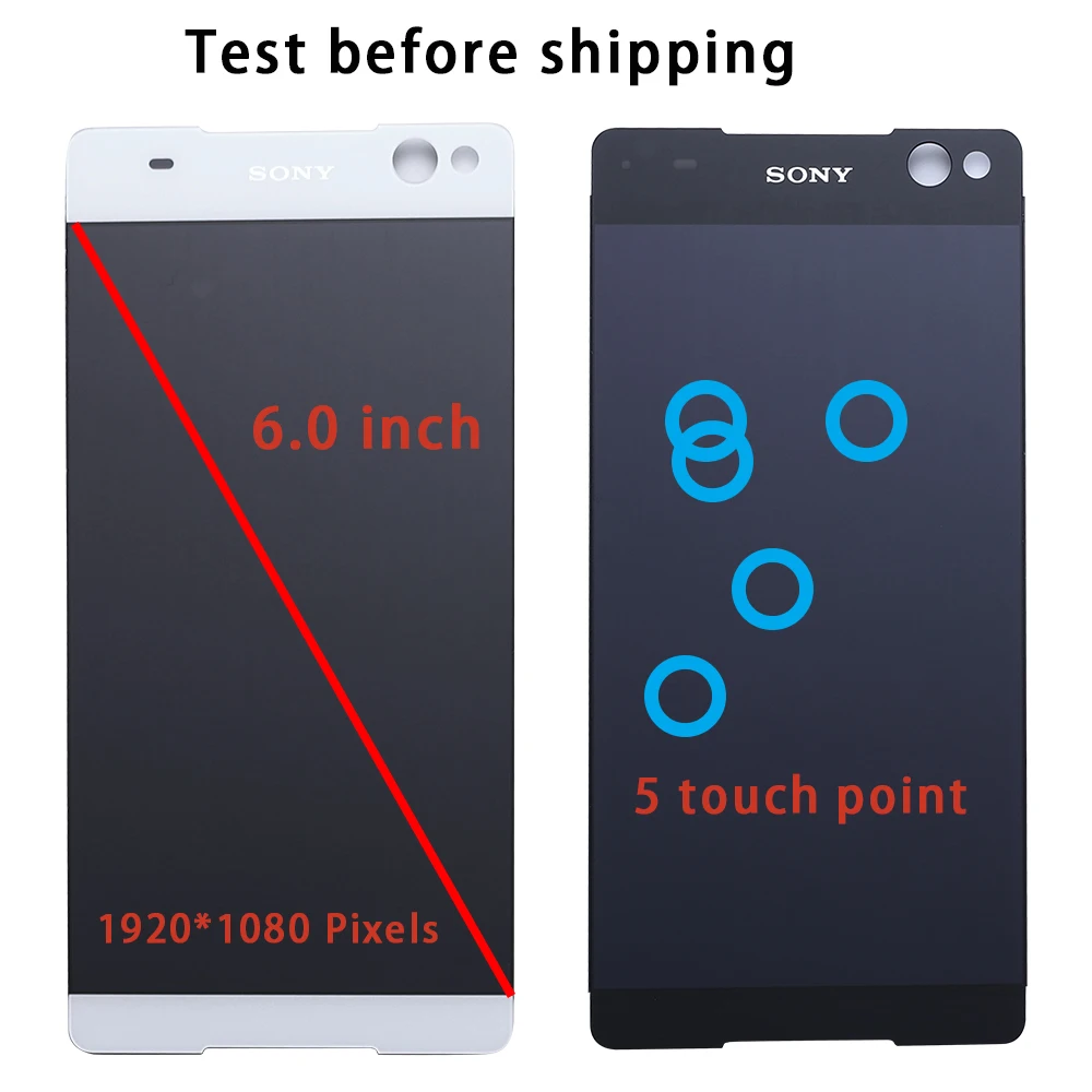 6," для SONY Xperia C5 E5506 E5533 E5563 E5553 ЖК сенсорный экран дигитайзер для SONY Xperia C5 Ультра экран дисплея