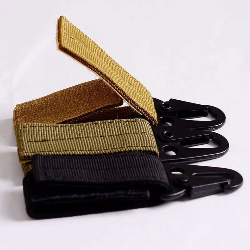 

5cm Nylon Carabiner Lock Waist Belt Fast Hang Buckle Military Keychain Hook Webbing Molle Buckle Outdoor Handing Clip FH99