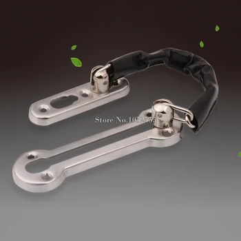 

Brand New 2PCS Stainless Steel Door Lock Chain Door Security Lock Gate Chain Door Safety Lock Guard Chain For Home Hotel K199