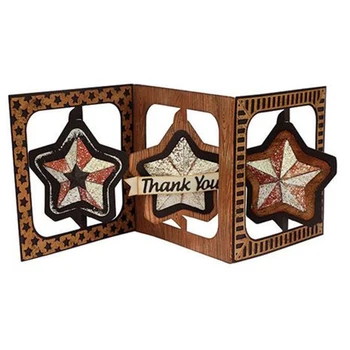 

2019 DIY New Layer Metal Cutting Dies and Scrapbooking For Paper Making Fold Square Stars Gift Card Embossing Frame Card Dies
