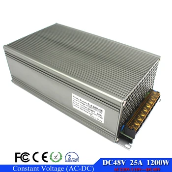 

Single Output 1200W 48V 25A Switching power supply 110v 220v AC to DC48V Driver Ac-Dc Converter for CNC Motor Stepper machinery
