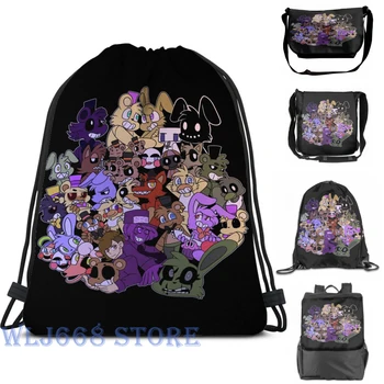 

Funny graphic print shoulder Bags women FNAF Single shoulder backpack travel for men Gym Bag