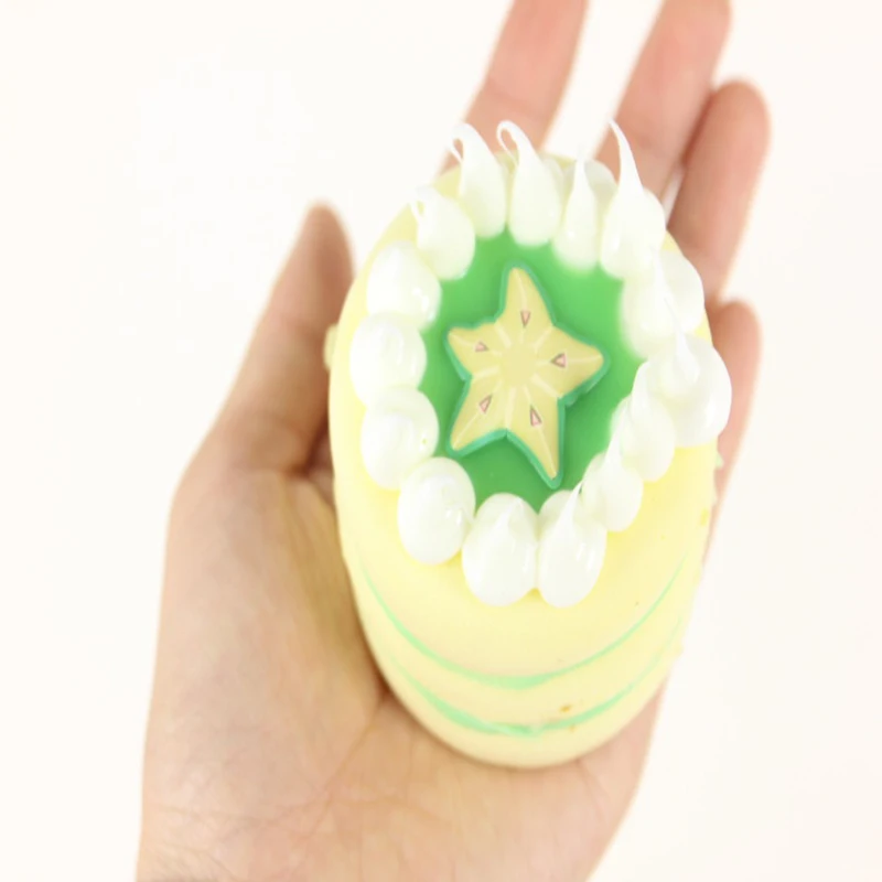 Kawaii Squishy Mini 6.5cm Round Fruit Cake Squishy Slow Rising Squeeze Bread Stress Relief Toys Phone Strap Squishi Kid Juguetes