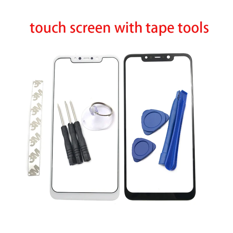 

For xiaomi f1 pocophone Front Glass Outer Lens Screen Repair Parts