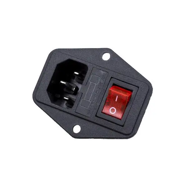 New 10a 250v Inlet Module Plug Fuse Switch Male Power