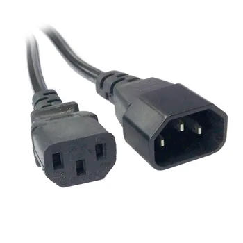 

10pcs/lot Chenyang 1.8m Male to Female PC Power Extension Cord Cable Wire IEC320 C13 to C14