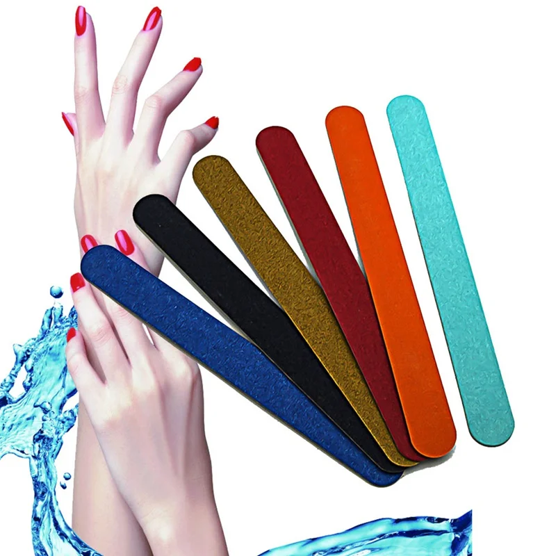 

2Pcs Wood Mini Nail File Color Sandpaper Buffing Sanding Files Pedicure Manicure Salon Professional Polish Nail Care Tools Set