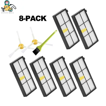 

CLEAN DOLl 8-PACK Roomba Filter brush Replacement for iRobot Roomba 980 880 980 960 800 870 Vacuum Cleaner Parts filter brush
