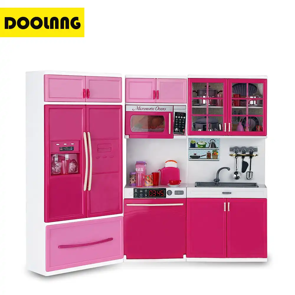 Doolnng Kids Large Kitchen Playset Girls Boys Pretend Cooking Toy