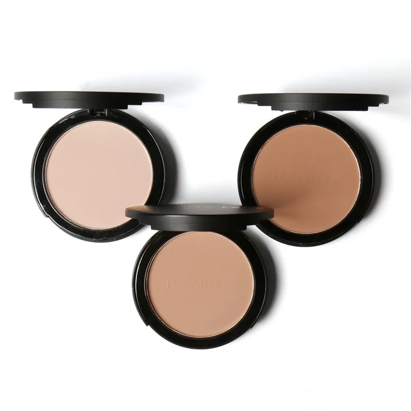 

Professional Face Makeup Two-Color Bronzer & Highlighter Powder Trimming Powder Make Up Cosmetic Brand focallure for face makeup