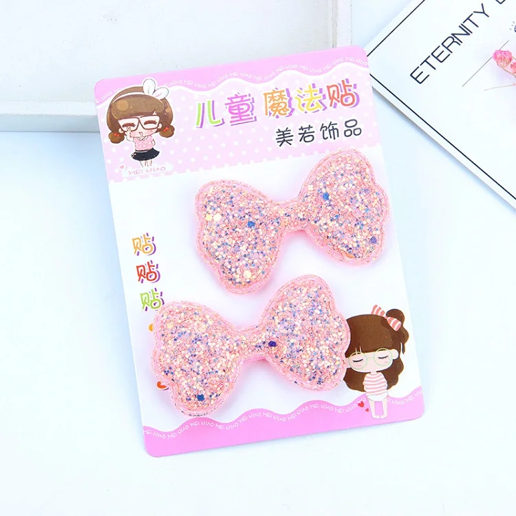 pacifier for baby 2PCS Children's Hair Accessories Bangs Stickers Baby Headdress Magic Stickers Stars Bow Girl Hair Accessories Baby Accessories luxury	 Baby Accessories