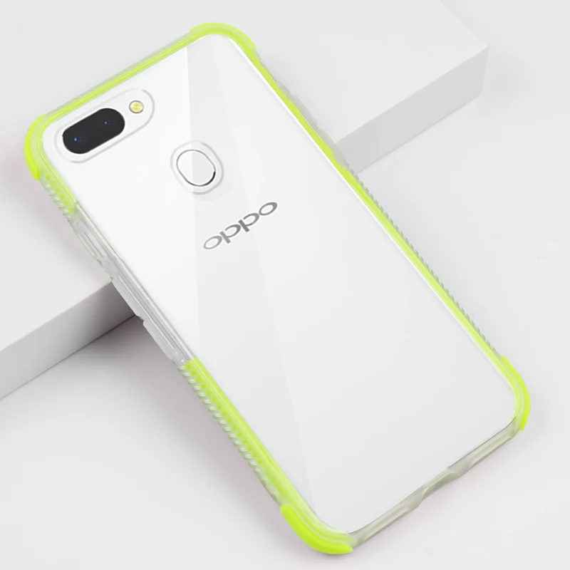 

For OPPO R15 Flexible TPU Case DIY Armor Transparent Anti-fall Protective Cover Anti Knock Fall Shell For OPPO R15