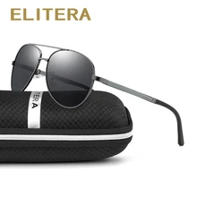 ELITERA Brand Design Sunglasses Men Polarized UV400 Eyes Protect Sports Coating Sun Glasses Google Pilot 1306