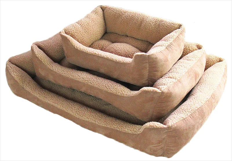Berber fleece dog bed