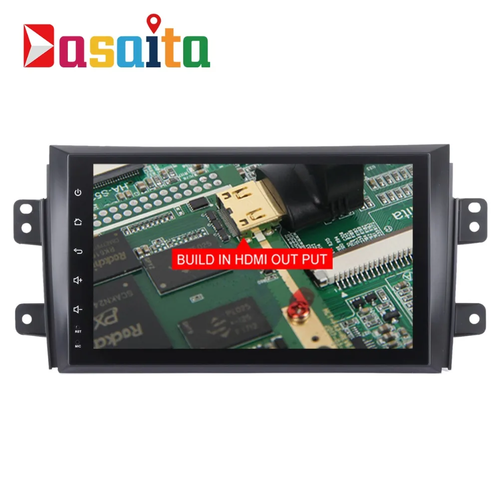 Flash Deal Dasaita 9" Android 7.1 Car GPS Player Navi for Suzuki SX4 2006-2011 with 2G+16G Quad Core No DVD Stereo Radio Multimedia HDMI 4G 2