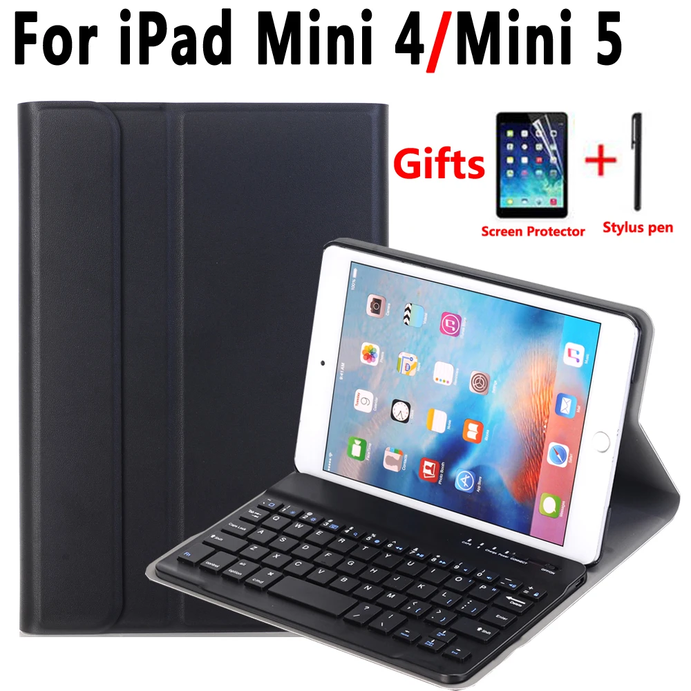 Отсоедините чехол с клавиатурой Bluetooth для Apple iPad Mini 5 2019 Mini5 4 Mini4 7 9 клавиатура