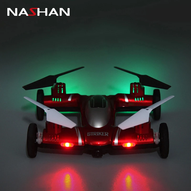 

New 2.4G 4.5CH 6 Axis Gyro Air Ground Flying Car with Camera Drone 360 Degree Flips Auto Return Dron Quadcopter Headless Mode