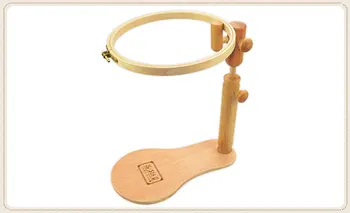 

Embroidery Wooden Hoop Cross Stitch Rack Adjustable Desktop Frames