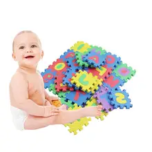 36 шт. детский коврик-пазл из пены с буквенным рисунком детский игровой коврик EVA мягкий коврик-пазл для помещений