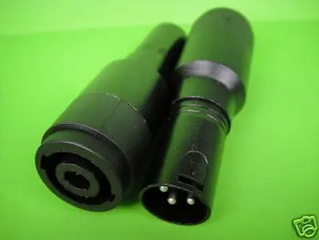 

10 XLR Male 3 Pin to 4 Pin Balance Speaker Adapter 4026