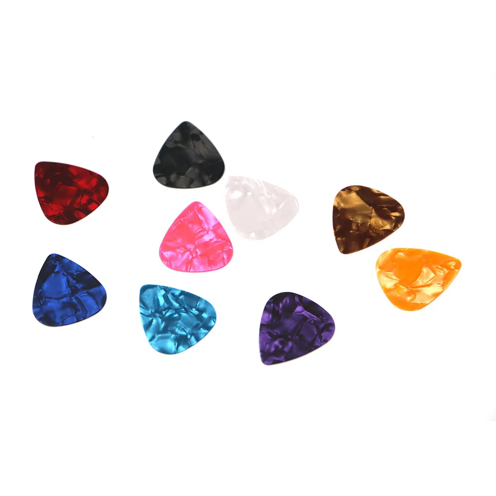 100 قطع الغيتار باس يختار متعدد الألوان النايلون مخصصة الصوتية الكهربائية Guitarra Plectrums الموسيقية أداة اكسسوارات
