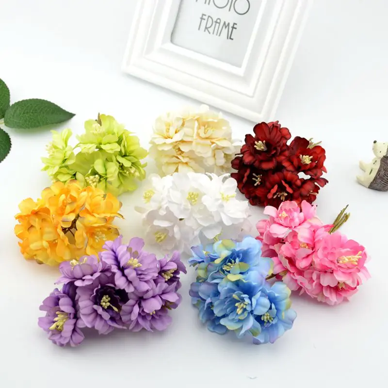 18pcs Artificial Flower Bouquet Artificial Plants For Decoration