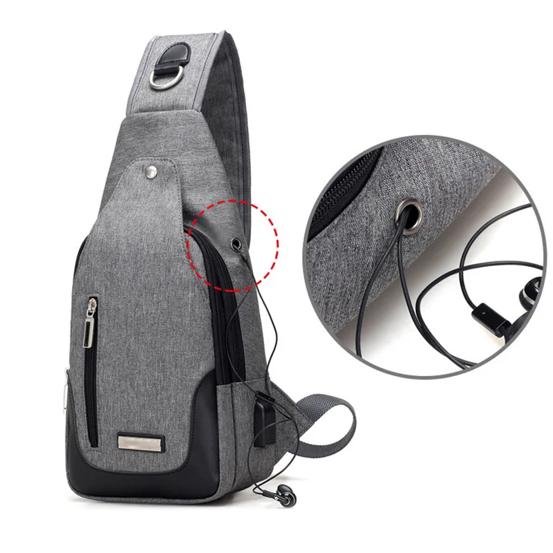 Breast Pocket Sling Shoulder Bag Breast Pockets Men Military Bag FA3