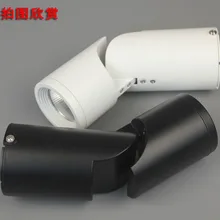 Поверхностного монтажа 10 Вт Светодиодный прожектор 85-265 в Белый Черный COB Светодиодный прожектор 10 шт