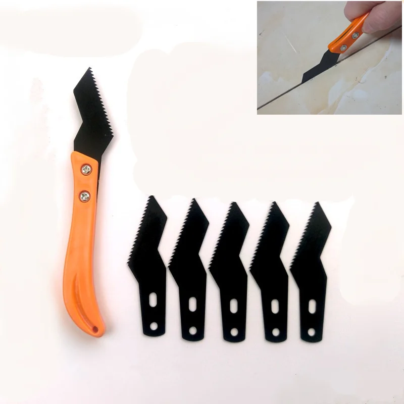 

1 Set Tile Gap Cleaning Blade Floor Gap Grouting Glue Cleaning for Wall Tile Beauty Seam Tool Construction Tools